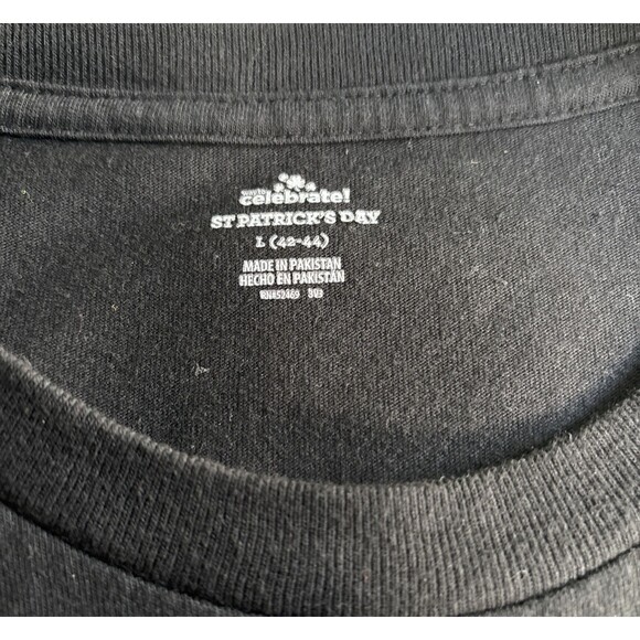 Ireland Forever T-Shirt Mens Black Short Sleeve Graphic Size L Irish Green - Picture 3 of 7